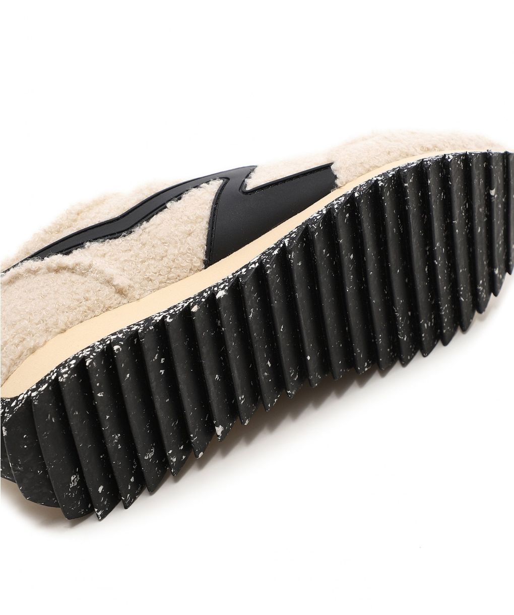 Rag and Bone Beige Recycled Sherpa Retro Sneakers | Jules B