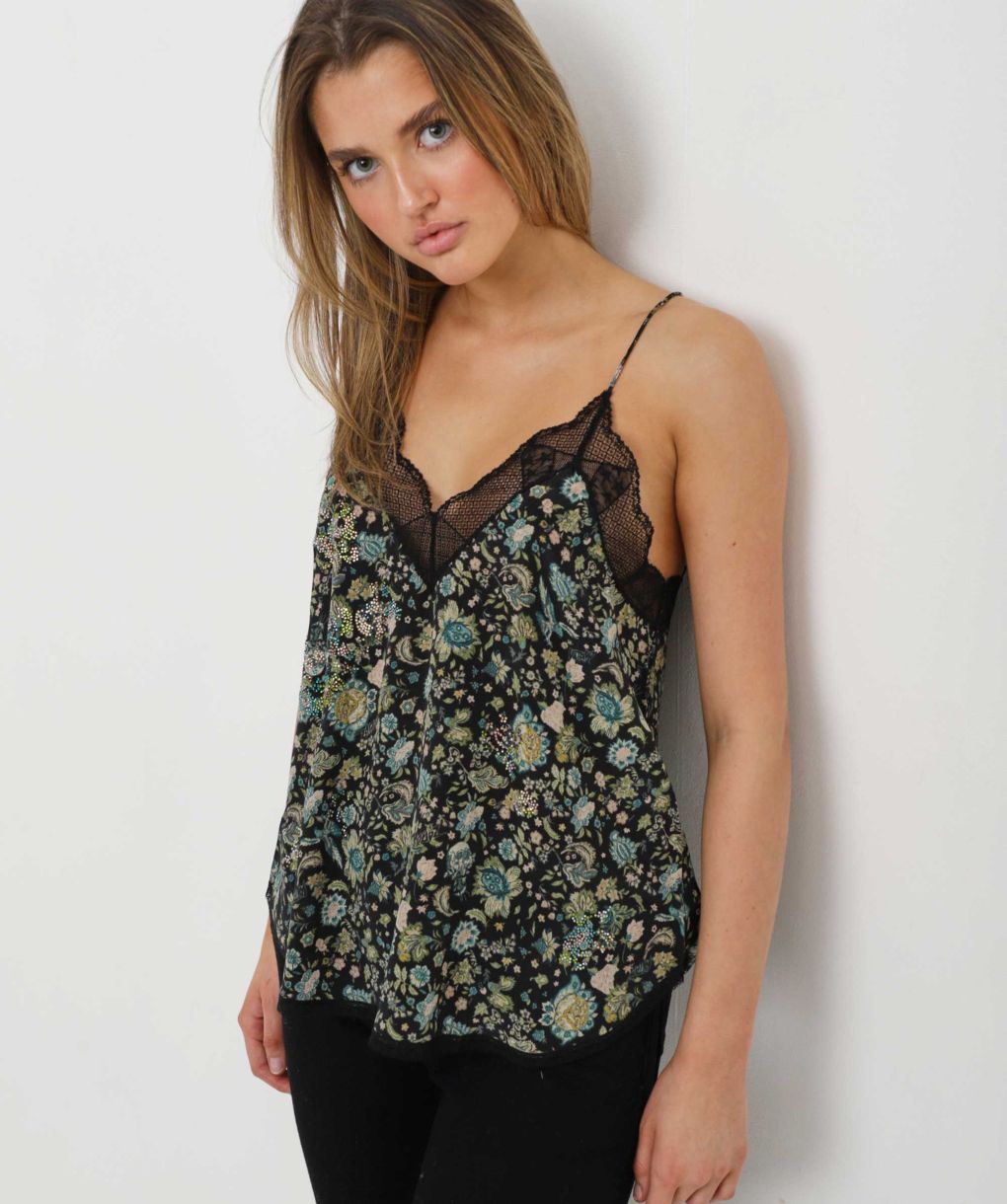 トップス UN3D. CHIDORI JACQUARD CAMISOLE. CHIDORI JACQUARD CAMISOLE | UN3D