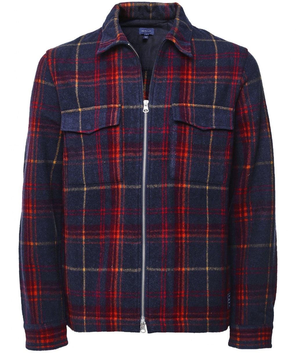 トップス UND CHECK WOOL OVER SHIRT Check Wool Blend Overshirt | Unison Label