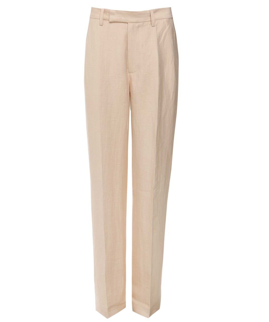 Zadig & Voltaire Cream Linen Mix Peter Trousers | Jules B