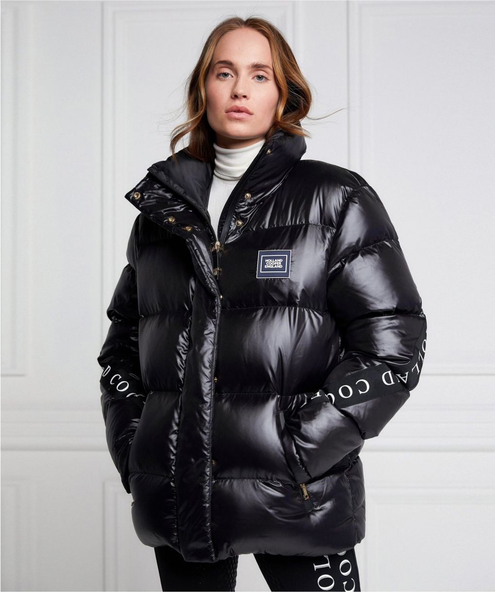Holland Cooper Black Camden Down Puffer Jacket | Jules B