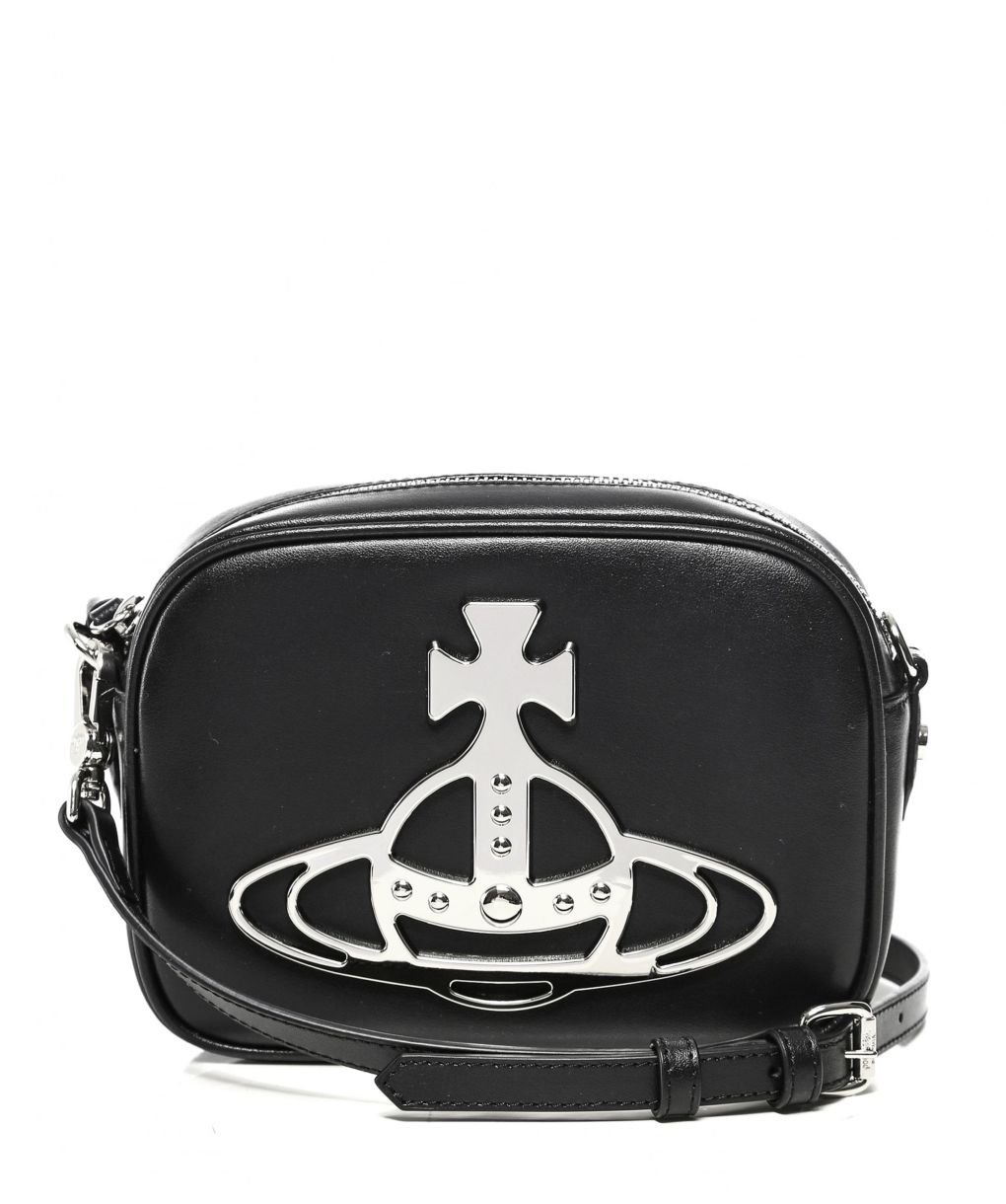ショルダーバッグ・ポシェット Vivienne Westwood Anna Camera Crossbody Bag Black 48020005UL 12343892-3844749677074755.jpg