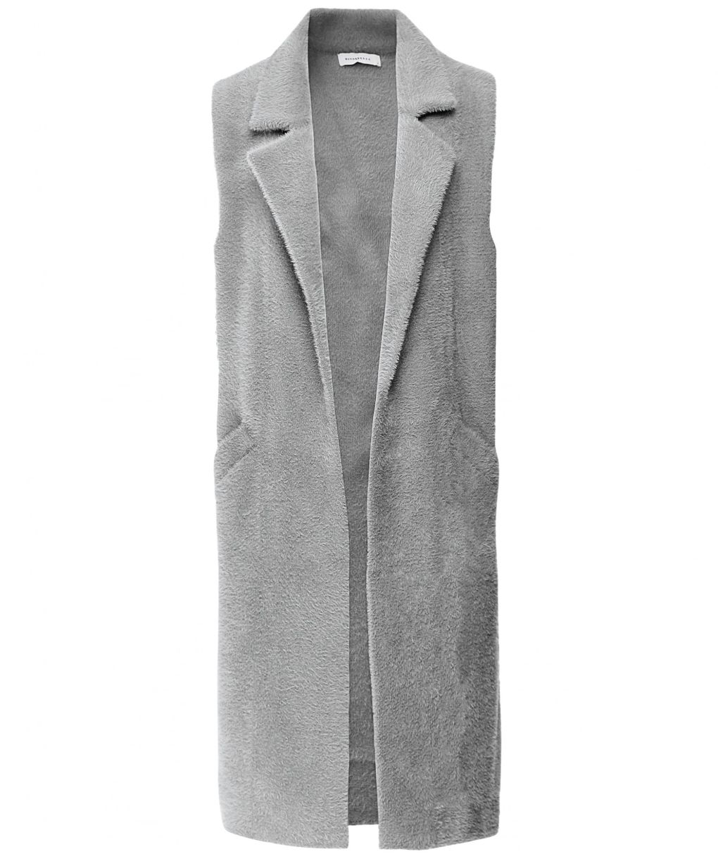 Rino and Pelle Grey Dallas Knitted Vest | Jules B