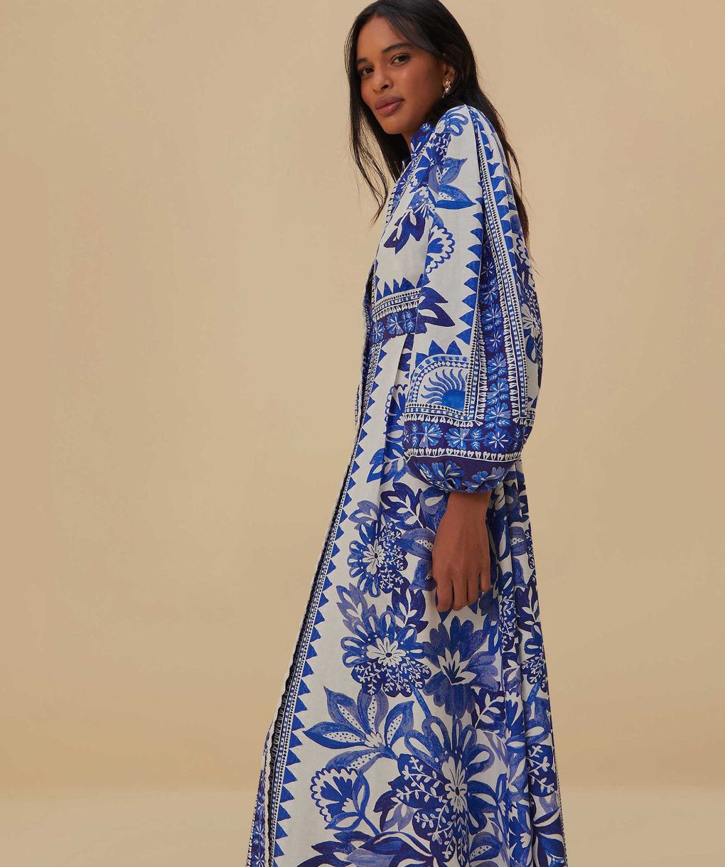 farm rio off white flora tapestry maxi dress Off-White Delicate Forest Maxi Dress FARM Rio
