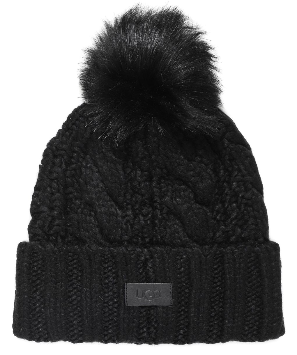 UGG Fine Gauge Colorblock Shearling Pom‎ Beanie Premium Beanie Poms Uggs main image 2