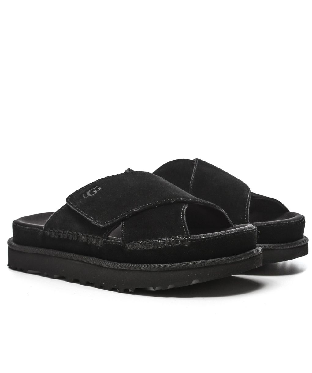 UGG Black Suede Open-Toe Slide Amazon.com | UGG Women main image 3