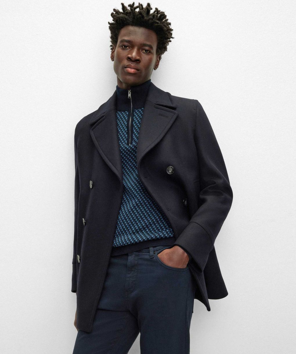 ハイク HYKE DOUBLE FACE PEA COAT(NAVY) HYKE＞DOUBLE FACE PEA COAT | MAKES ONLINE STORE