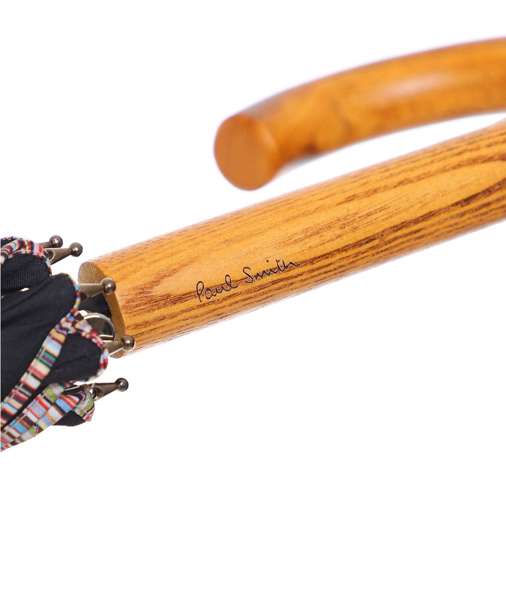 Paul Smith Signature Stripe Trim Walker Umbrella | Jules B