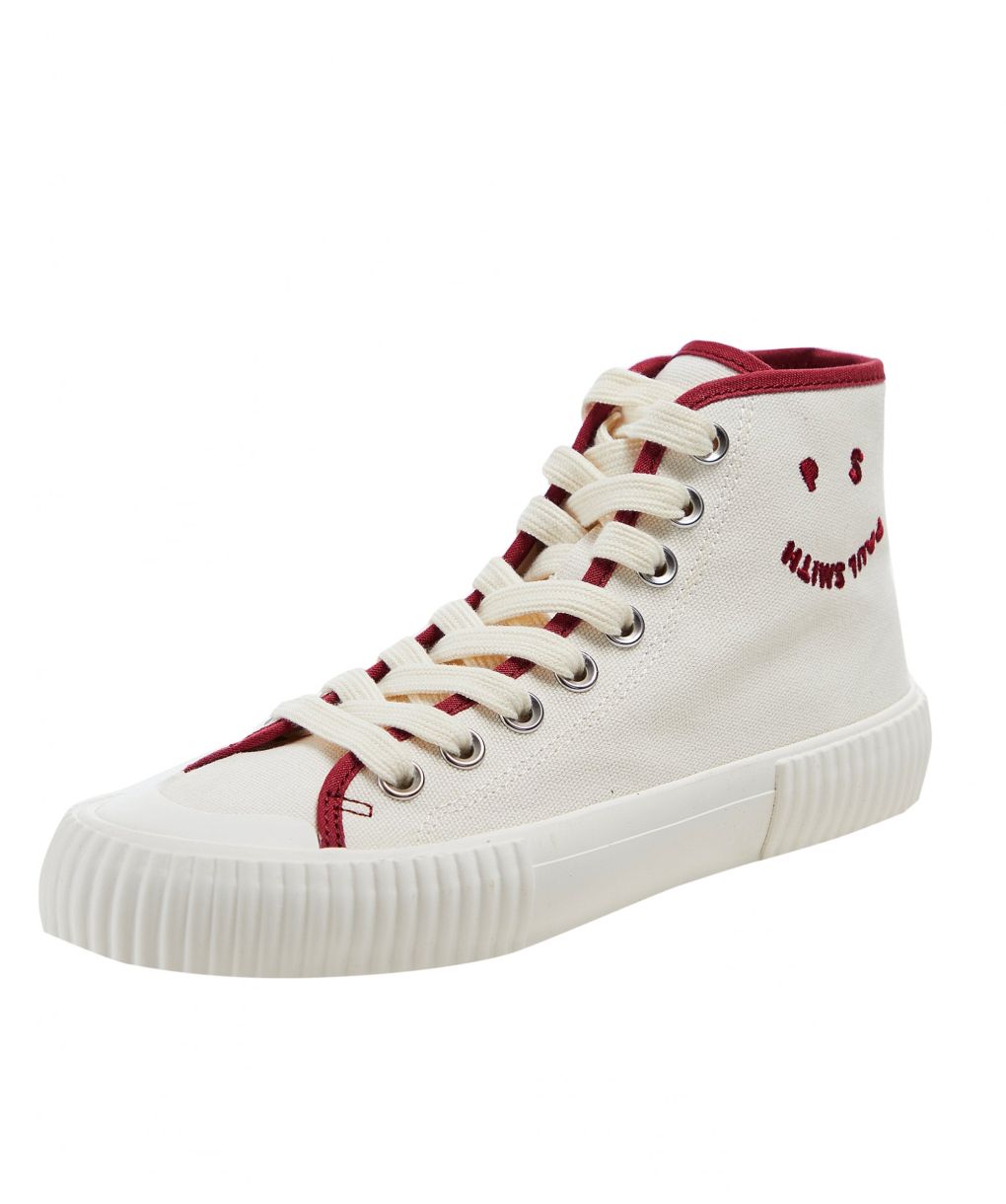 Paul Smith White Kibby Canvas High Top Sneakers | Jules B