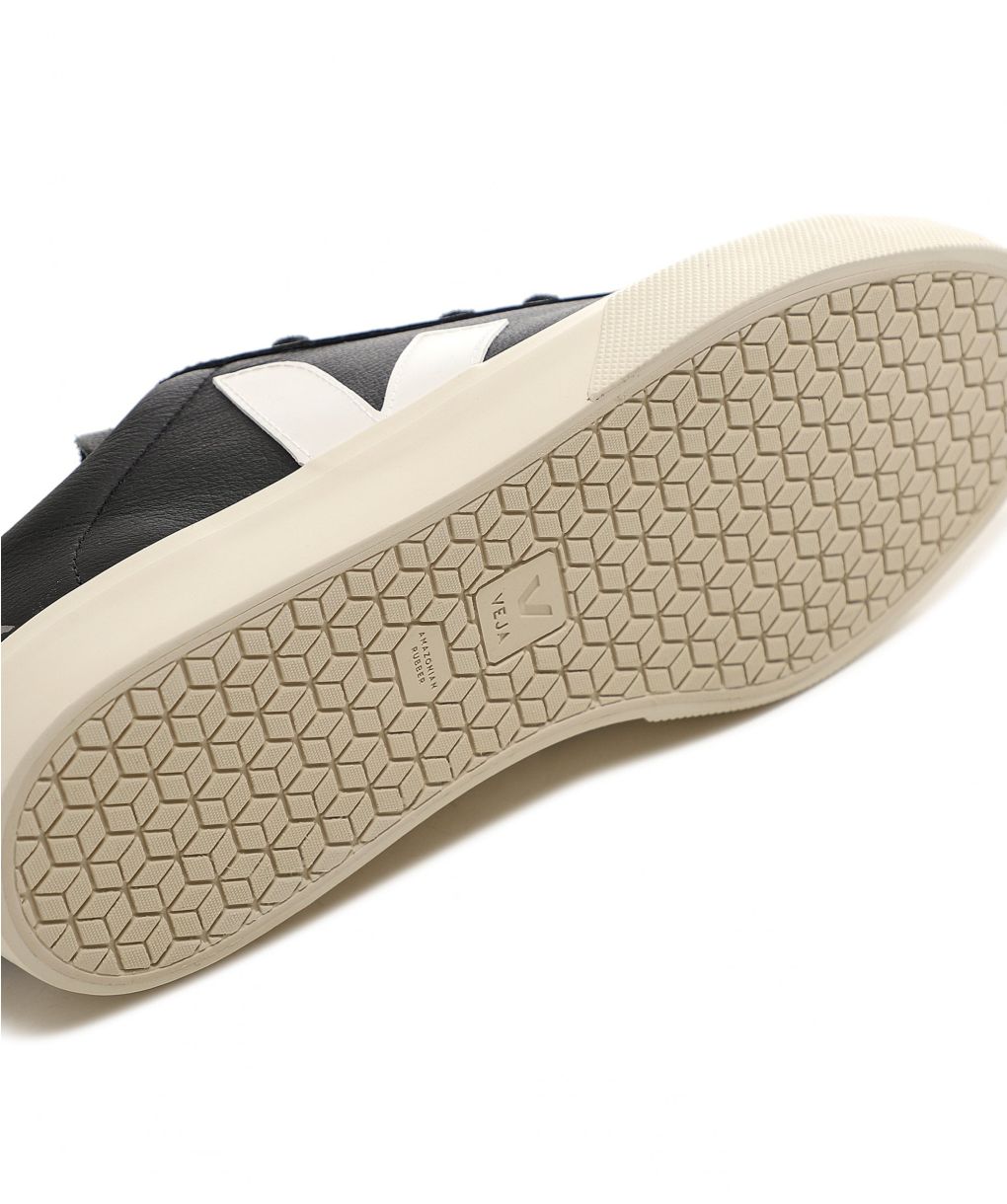 スニーカー VEJA Campo Sneakers in Black and White Chromefree Leather CAMPO LEATHER WHITE BLACK | VEJA