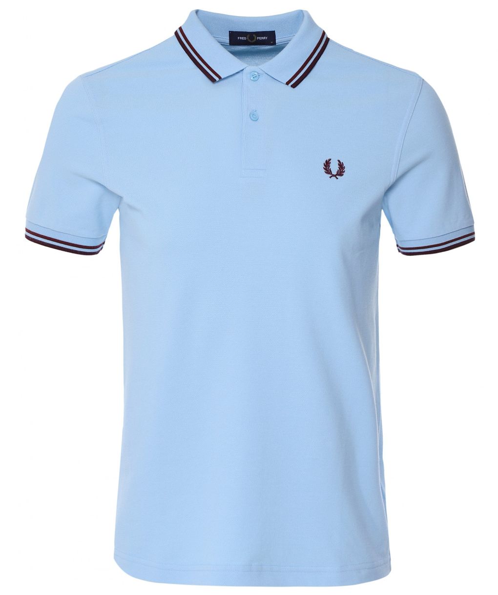 ポロシャツ FRED PERRY [M3600] Twin Tipped Fred Perry Shirt 5FT0029 M3600 - Oxblood / Shaded Stone / Shaded Stone | The Fred