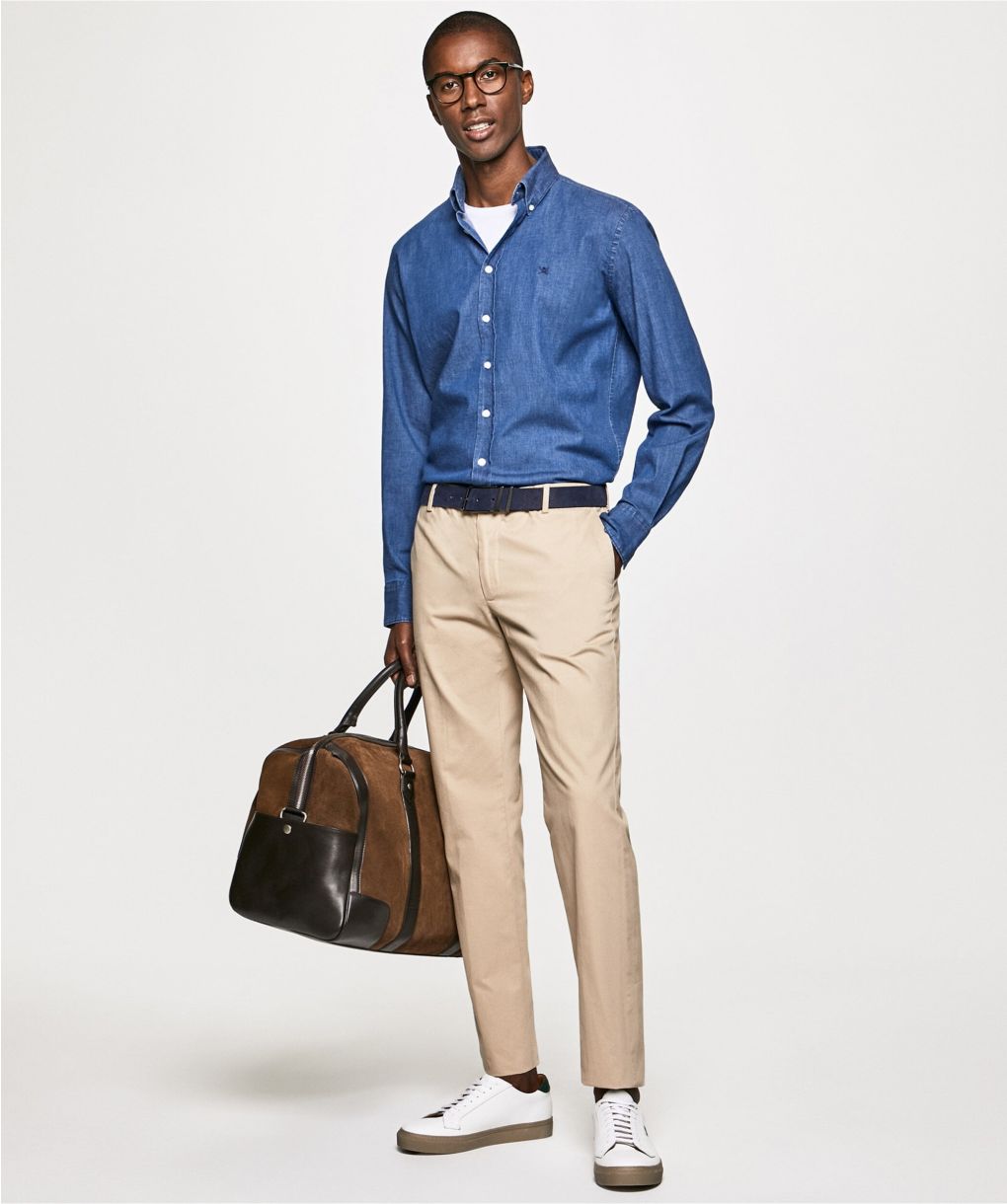 Hackett Blue Slim Fit Denim Shirt | Jules B