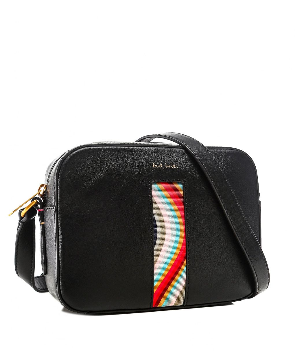 Paul Smith Black Leather Swirl Crossbody Bag Jules B