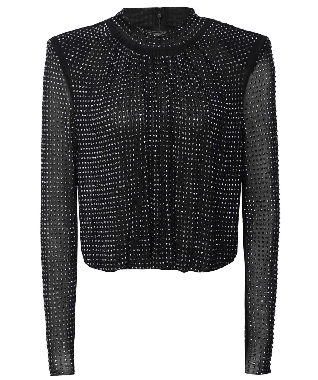 studded mesh top