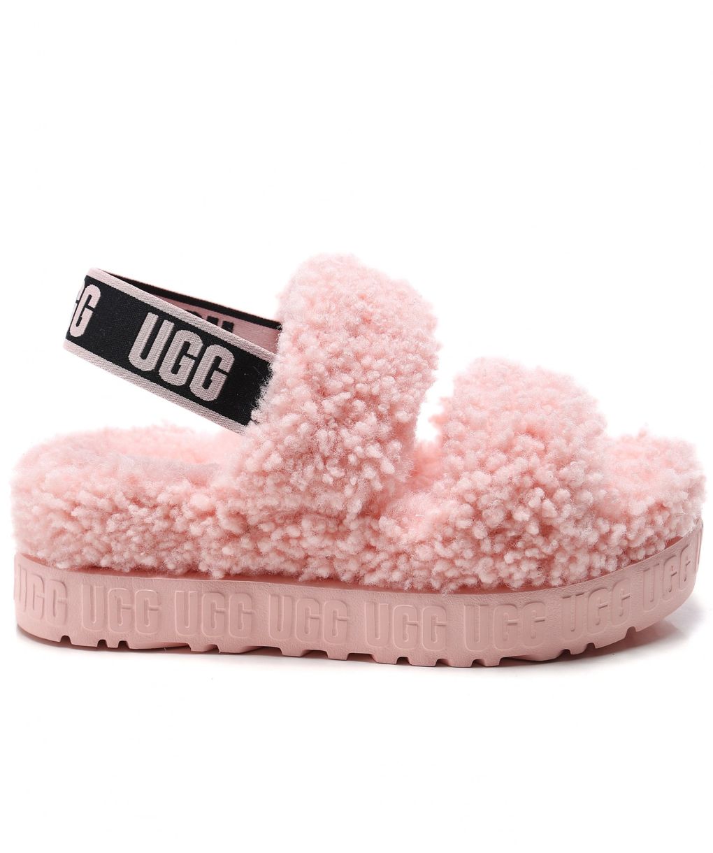 ※希少品※【新品】UGG OH FLUFFITA UGG Pink Oh Fluffita Slides | Jules B