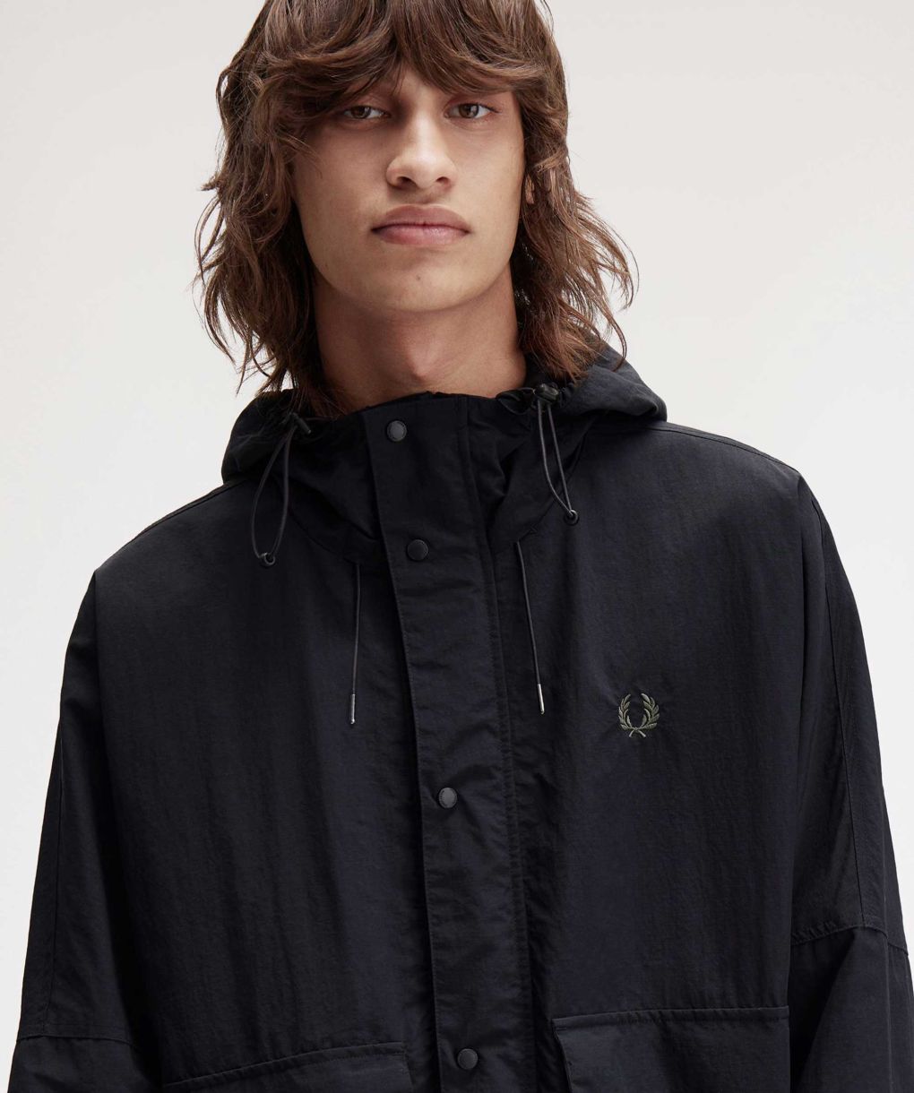FRED PERRY × GOODHOOD PARKA BLACK XS Goodhood x Fred Perry Parka