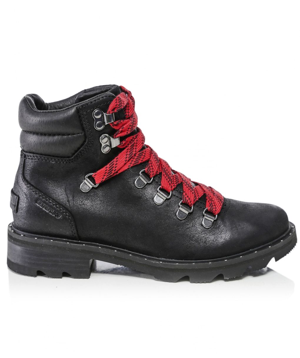 Sorel Black Lennox Leather Hiker Boots Jules B