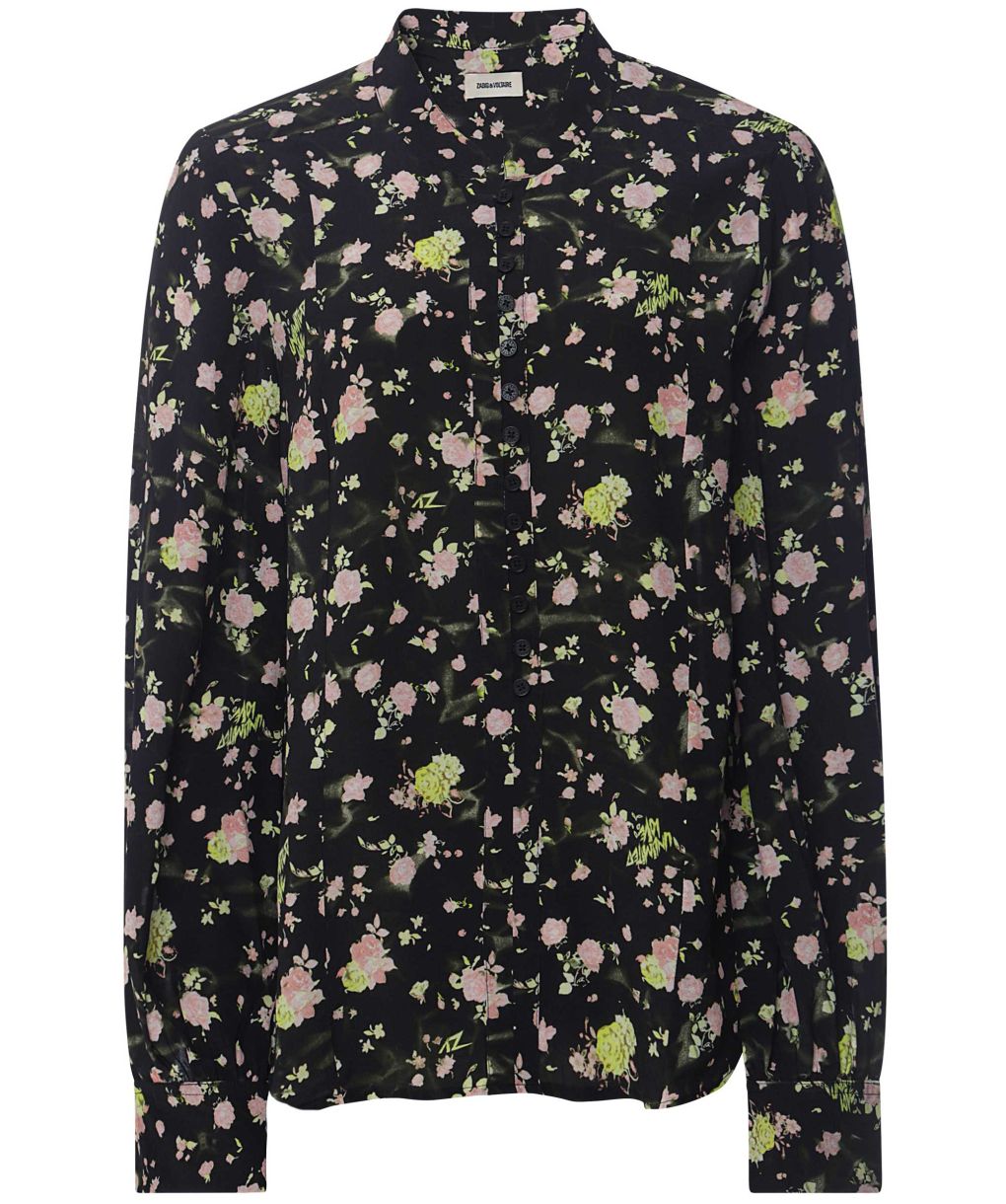 Zadig & Voltaire Twina Soft Crinkle Roses Shirt