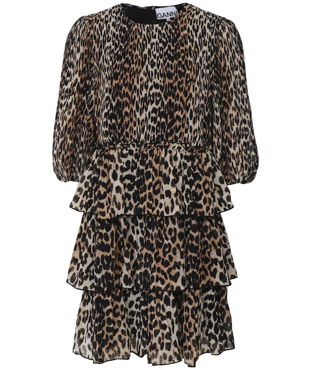 GANNI☆velvet-trimmed ruffled ミニ ワンピース【UK発】 楽天市場】GANNI ガニー ワンピース Crinkled Georgette Flounce