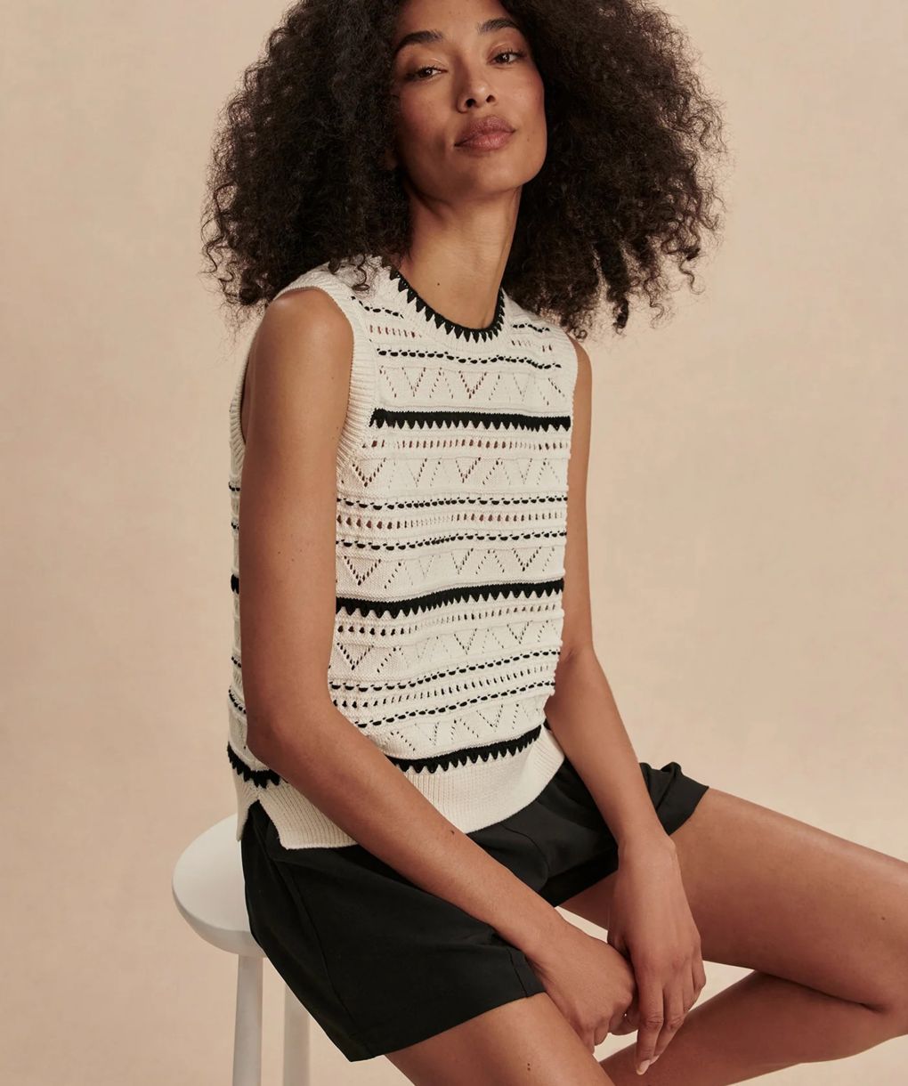 Varley Athena Pointelle Knit Vest