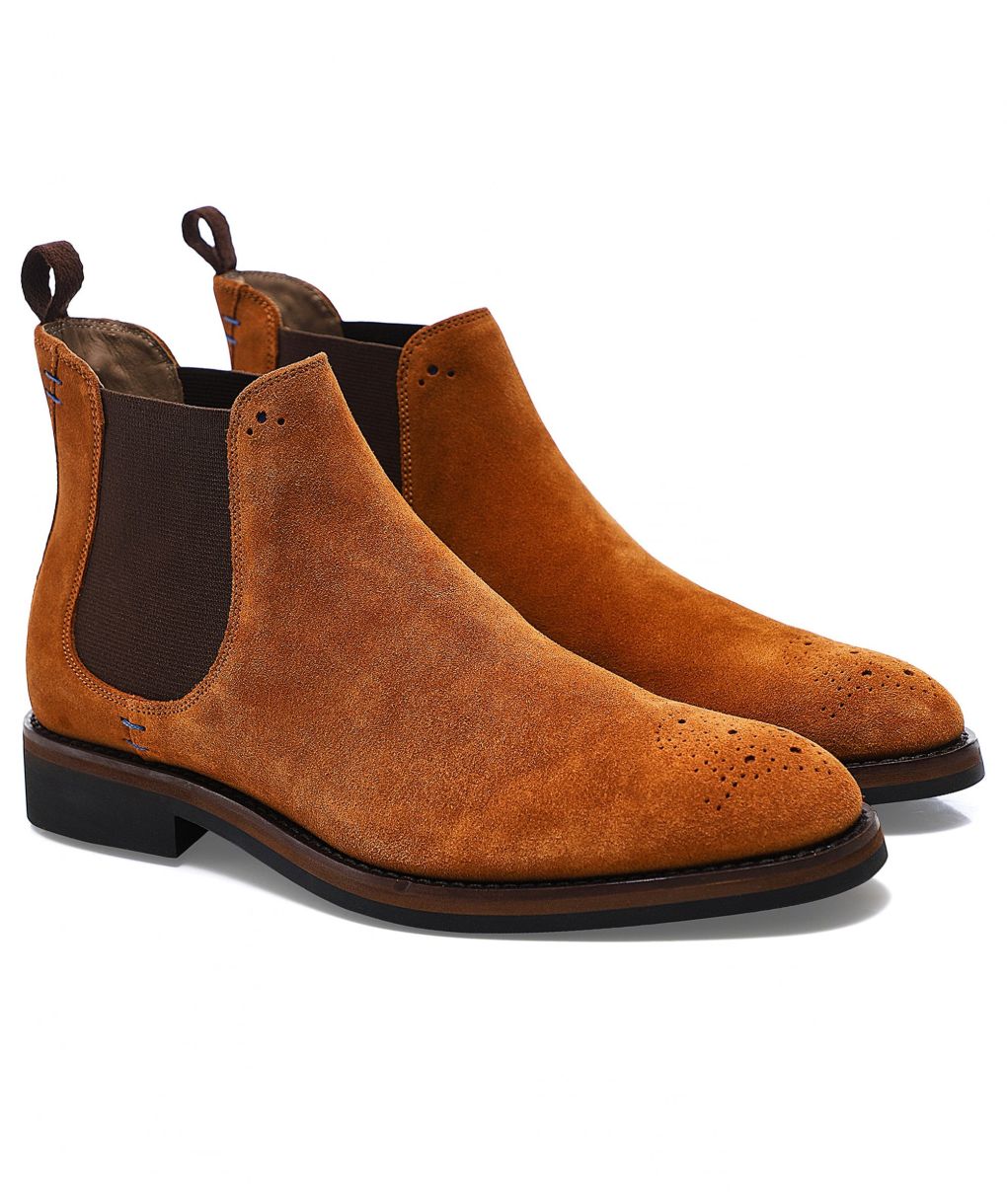 Oliver Sweeney Westleton Brown Suede Dress Shoes Men\'s Size UK 8 US 9 Lace Up Oliver Sweeney Blackwater Chocolate Suede Brogue Boots main image 2