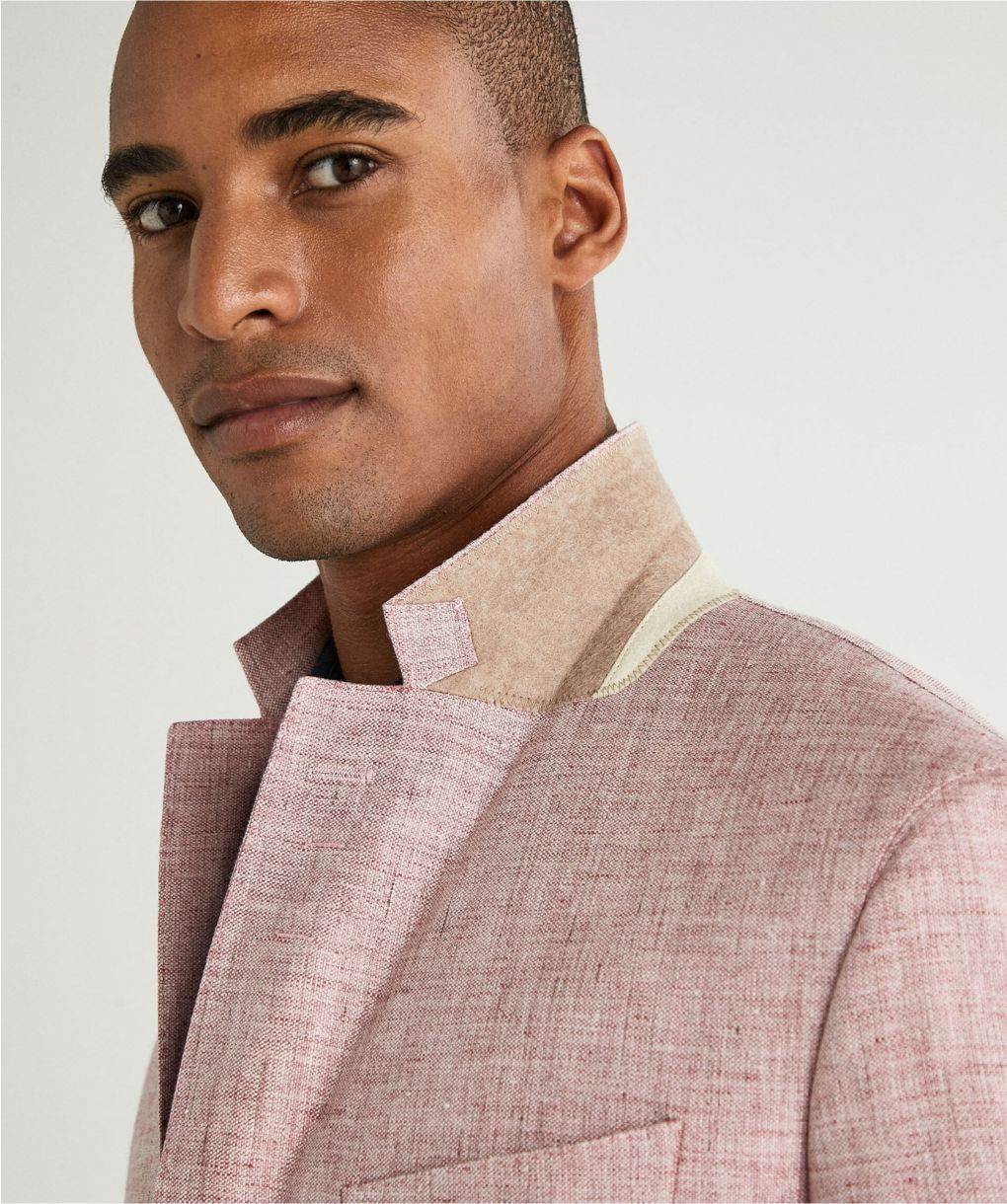Hackett Hopsack Delave Linen Jacket | Jules B