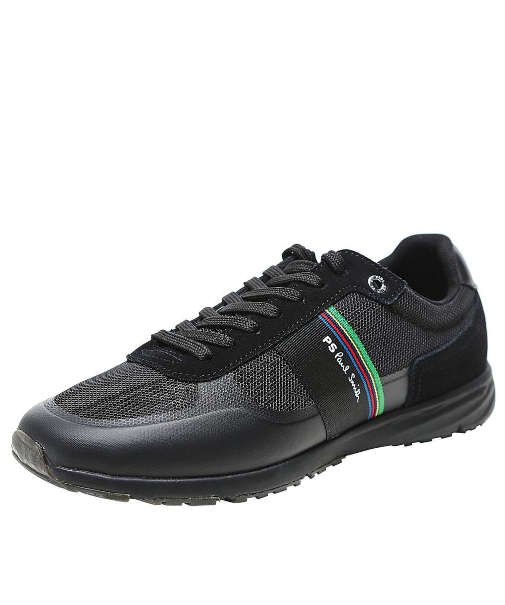 PS by Paul Smith Black Sports Stripe Huey Sneakers Jules B