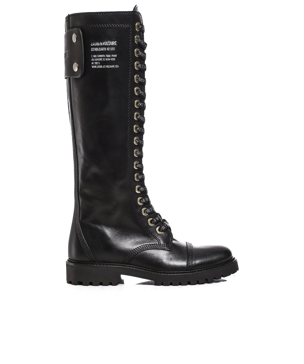 靴 Zadig & Voltaire Joe Combat Boots Black Y4ru3Hwb5hAOkxvrvLq4TEl9tyoXpo