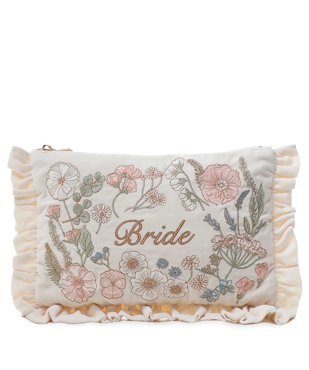 Elizabeth Scarlett Pressed Flowers Bride Pouch
