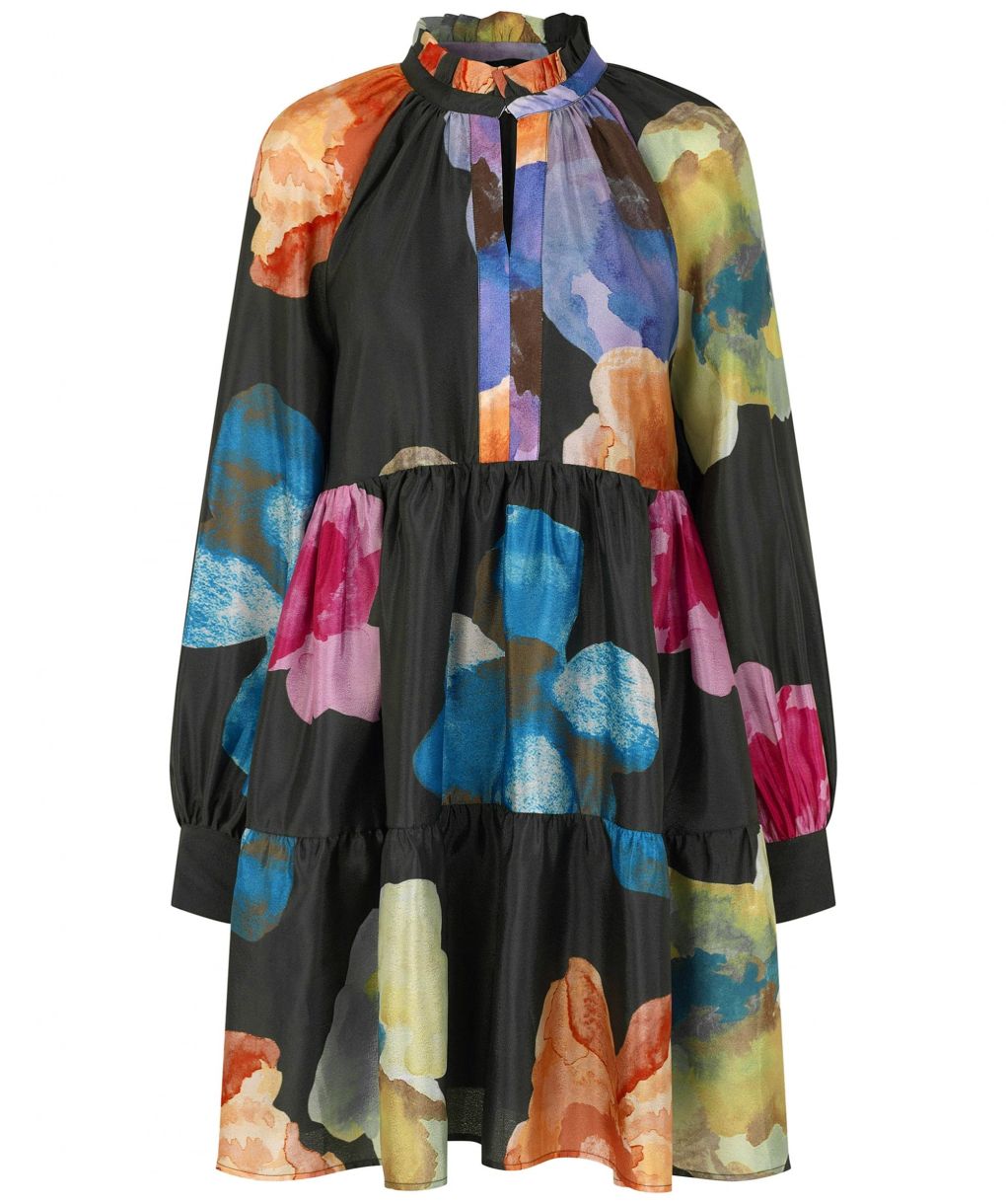 stine goya jasmine floral organza dress STINE GOYA Jasmine Floral-Jacquard Organza Mini Dress