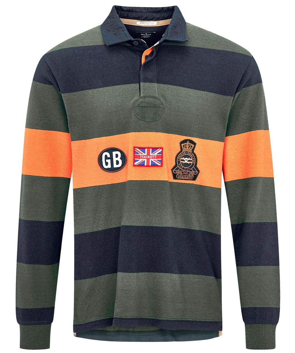 Jamplay Boys Polo Shirt Size 8 Multicolor Rugby Striped