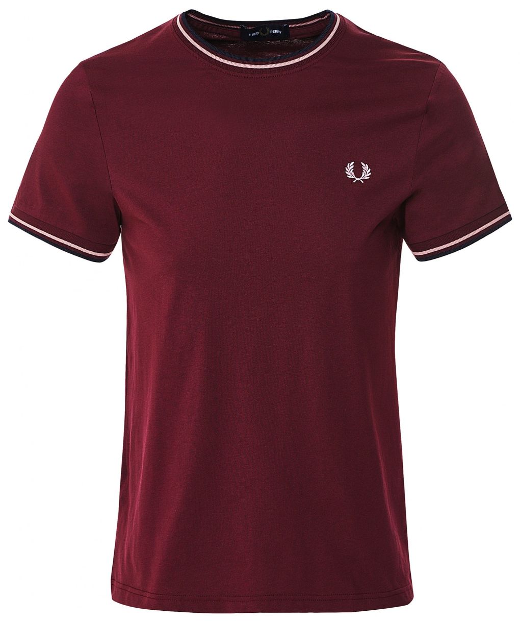 Fred Perry Red Twin Tipped T-Shirt M1588 819 | Jules B