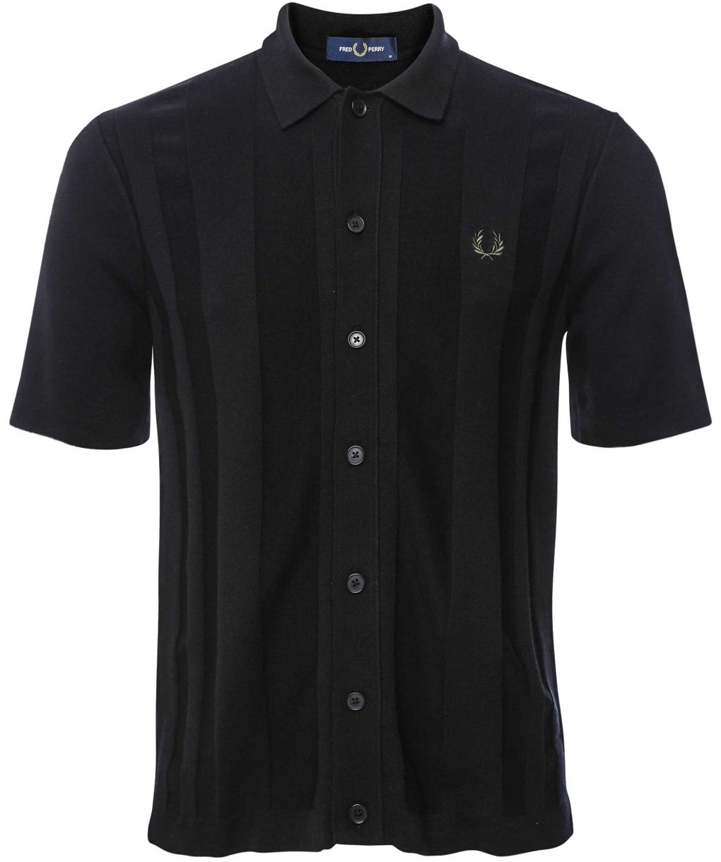 Fred Perry Knitted Button-Through Shirt