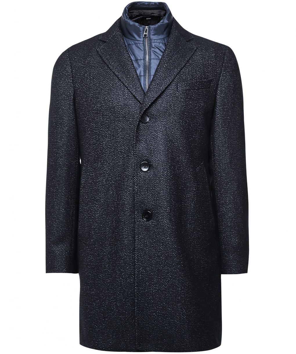 Wool Blend Boss Nadim4 Jack Victor Delroy Wool Topcoat With