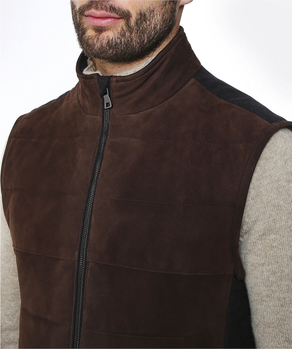 Waterville Goat Suede Gilet | Jules B