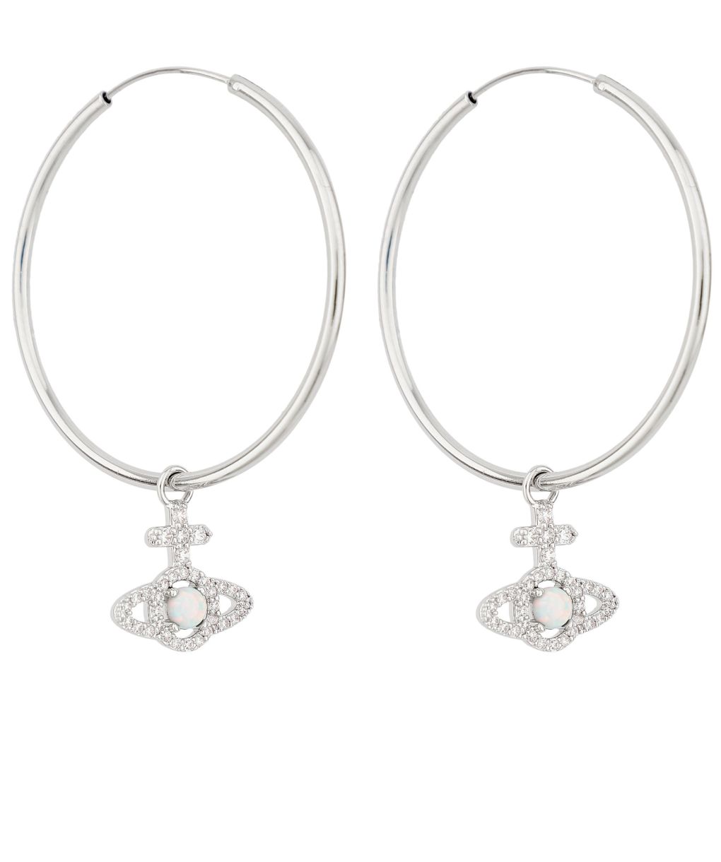 Vivienne Westwood Silver Olympia Hoop Earrings | Jules B