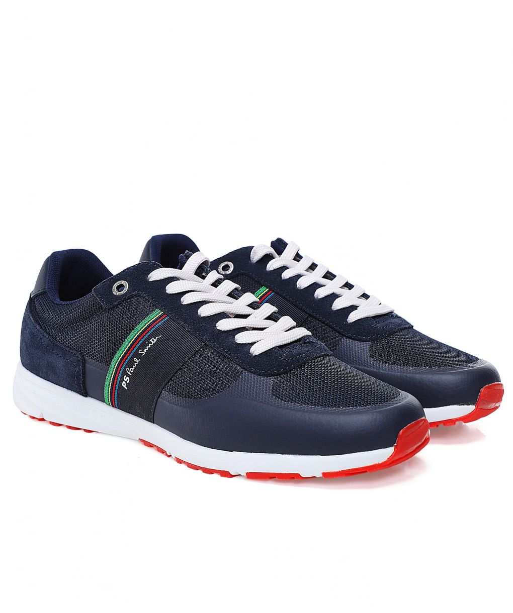 PS by Paul Smith Navy Sports Stripe Huey Sneakers Jules B