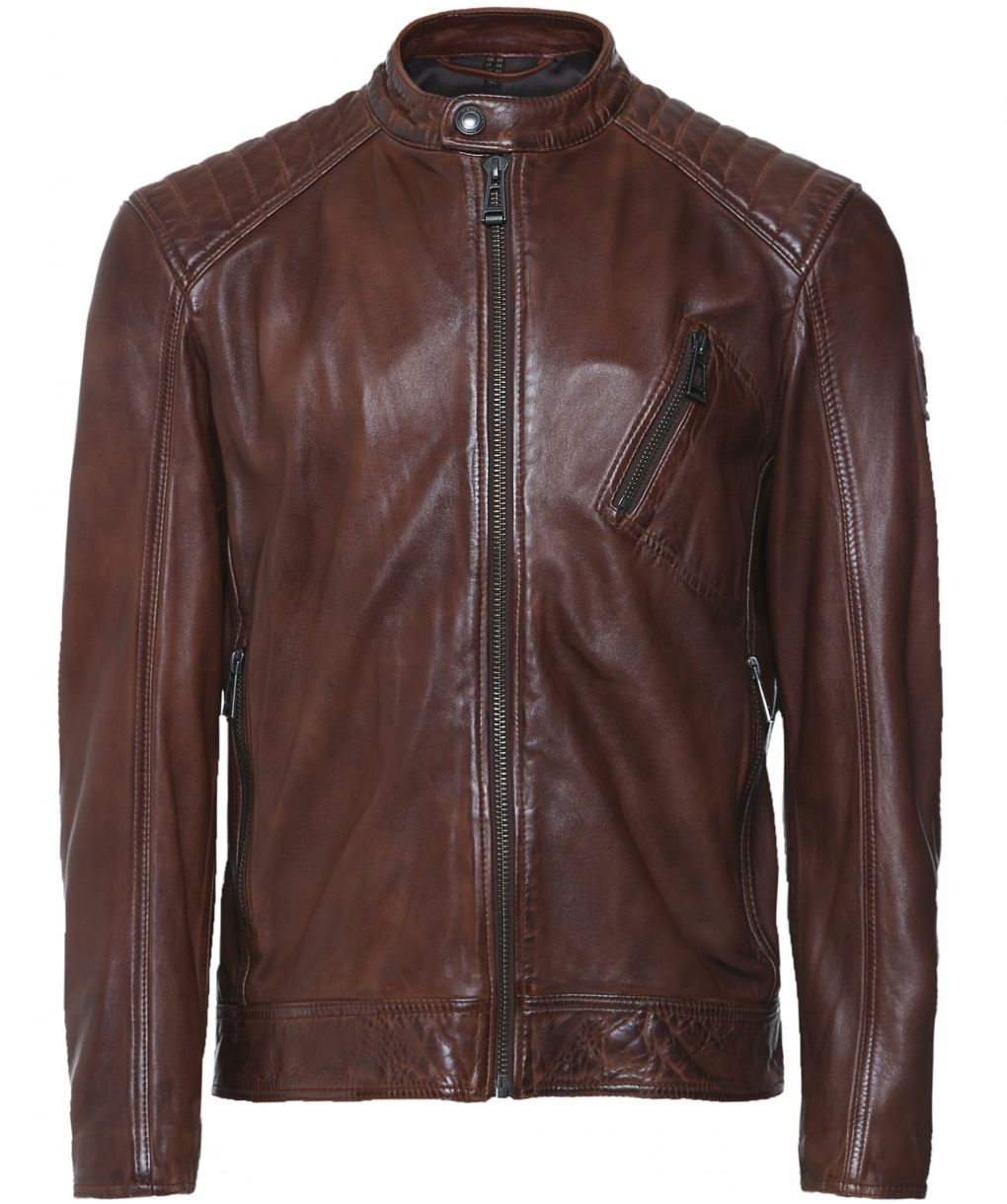 【BELVET】 Leather Jacket brown Mサイズ Belstaff Leather V Racer 2.0 Jacket | Jules B