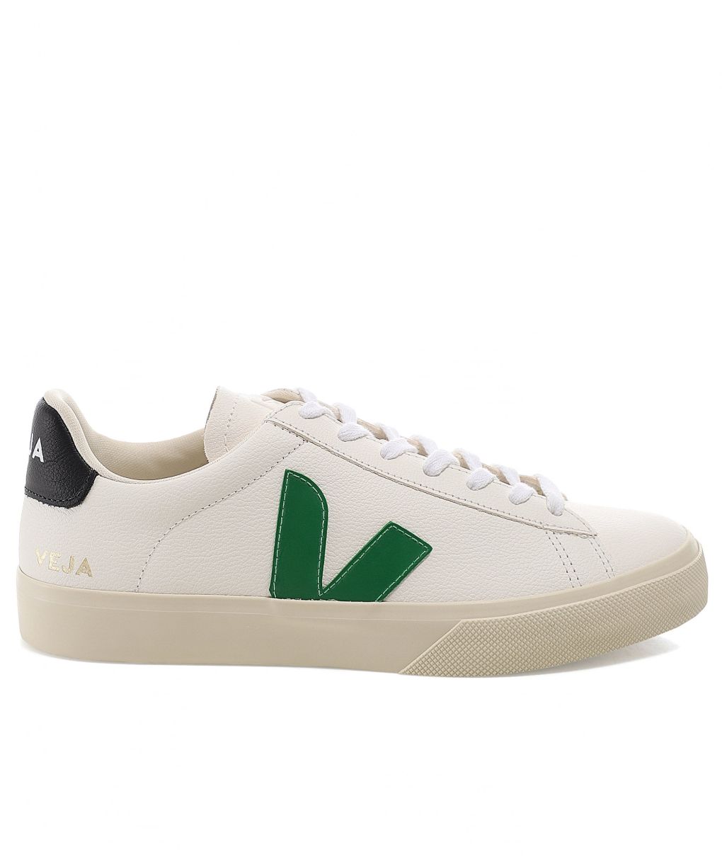 【送料&関税込】Veja Campo Chromefree In White/red And Green VEJA Campo ChromeFree® Leather Sneakers | White | FARFETCH