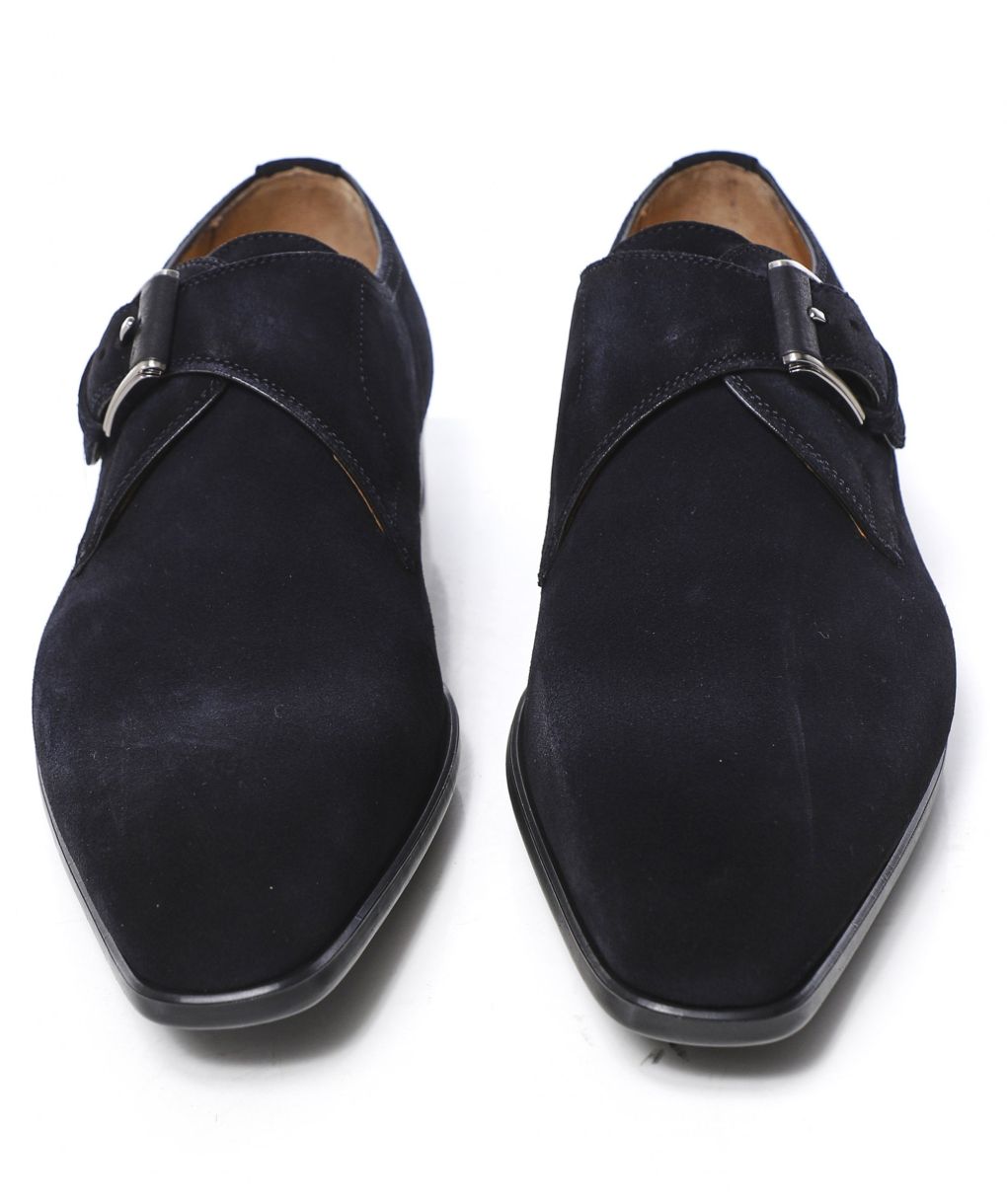 Magnanni Suede Monk Strap Shoes | Jules B display picture 1