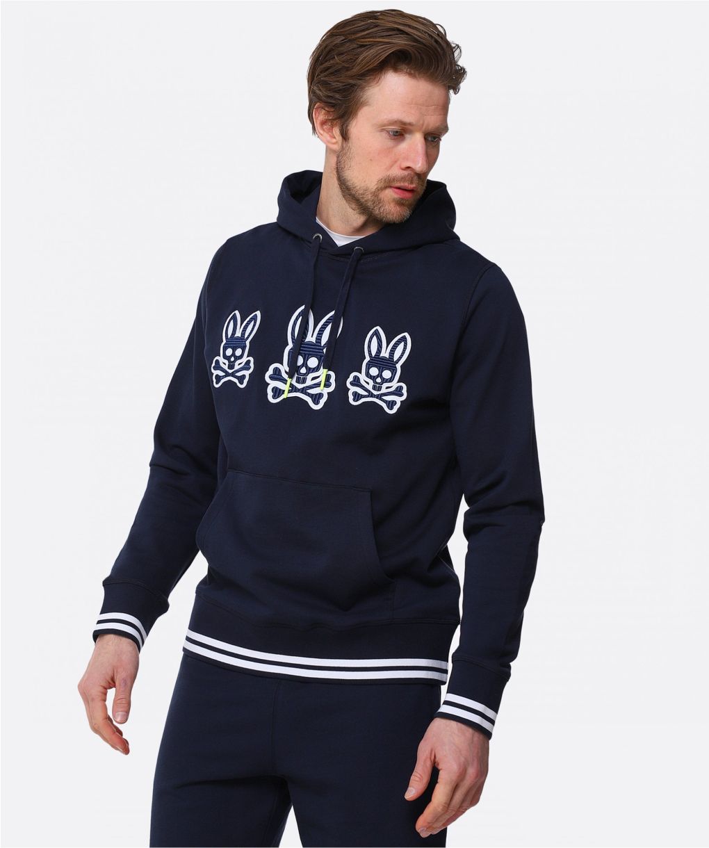 Psycho Bunny Navy Liam Hoodie | Jules B