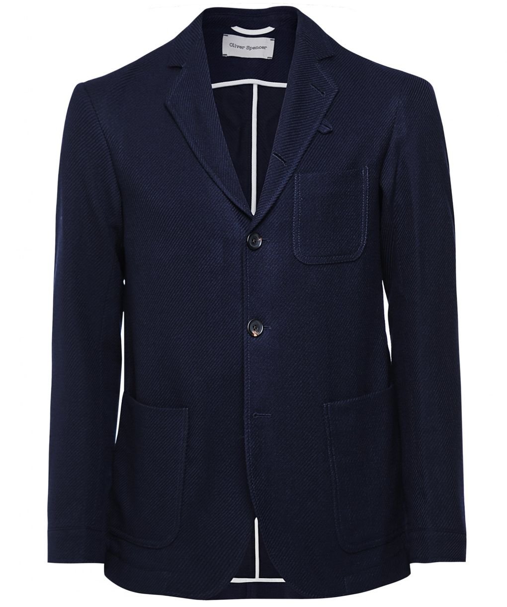Oliver Spencer Virgin Wool Cotton Buttress Solms Jacket
