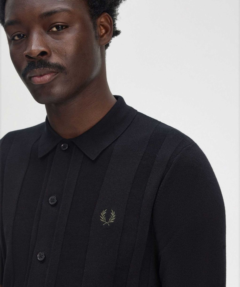Fred Perry Knitted Button-Through Shirt