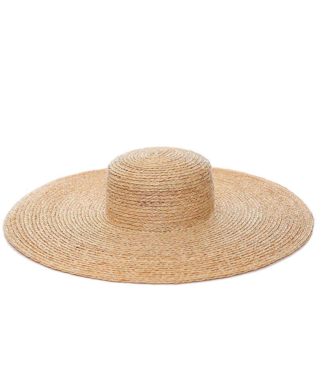 Filippo Catarzi Beige Wide Brim Raffia Hat | Jules B