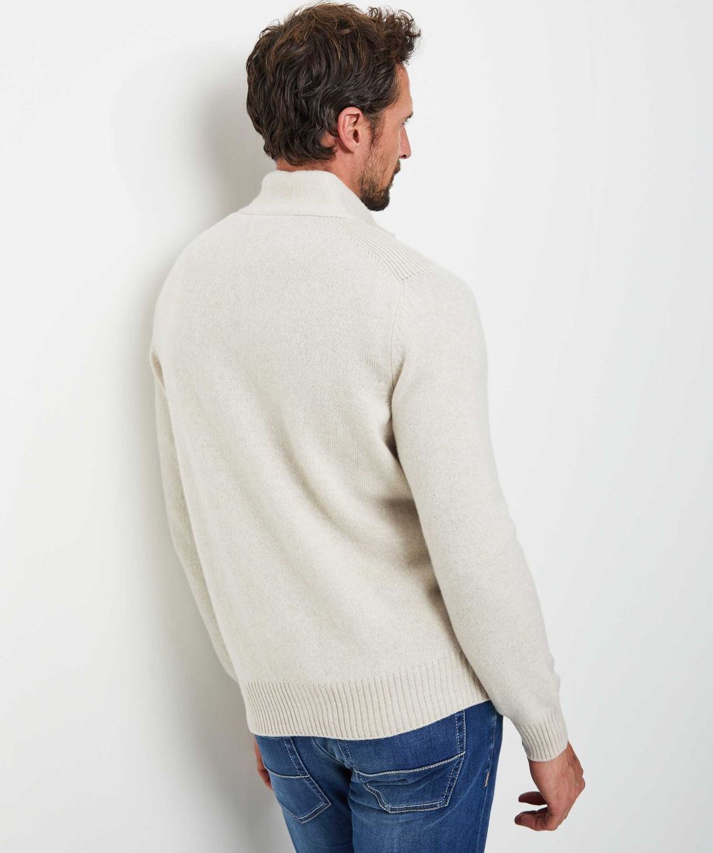 Gran Sasso Virgin Wool Zip-Through Cardigan