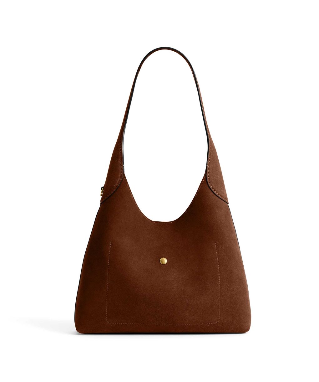 Coach Tan Suede Brooklyn Shoulder Bag 28