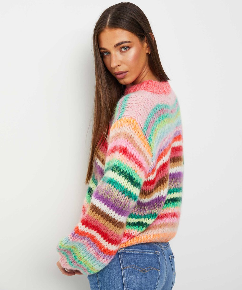 Dawn x Dare Genova Striped Mohair Jumper