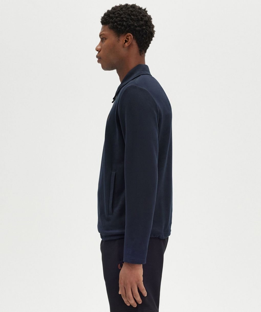 Fred Perry Navy Half-Zip Smock Sweatshirt