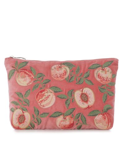 Elizabeth Scarlett Blush Pink Wild Zebra Palm Everyday Pouch