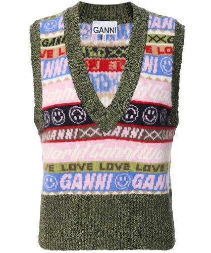 【送料&関税込】Ganni Woolen Vest 8KoTN4BhsP4viggWuqQW5gGjU2Q7mW